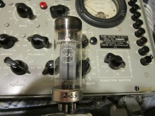 1 Rare 1954 Amperex Holland Metal Base El34 / 6ca7 Tube
