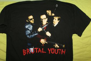 1994 Elvis Costello And The Attractions Shirt Brutal Youth Xl Rare