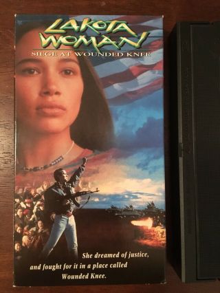 Lakota Woman Siege At Wounded Knee Vhs Rare Oop - Native American 1994 Tv Movie