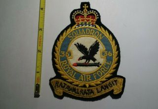 Extremely Rare Wwii Royal Air Force Squadron 36 Patch.