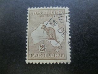 Kangaroo Stamps: 2/ - Brown Cto 1st Watermark - Rare (g357)