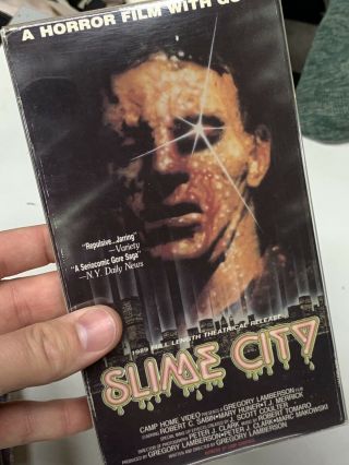 RARE HORROR VHS Slime City,  Killer Workout,  Neon Maniacs.  Lightning Video,  Camp 4