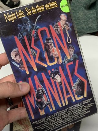 RARE HORROR VHS Slime City,  Killer Workout,  Neon Maniacs.  Lightning Video,  Camp 5