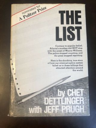 The List By Chet Dettlinger 1st Edition Rare