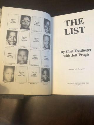 The List by Chet Dettlinger 1st Edition Rare 7