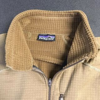 Rare Military Issue Patagonia R1 Coyote Brown Pullover 1/2 Zip Large