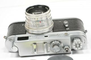 RARE ZORKI 4 rangefinder camera Jupiter 8 red Pi,  based on Leica,  CLA,  1958 4