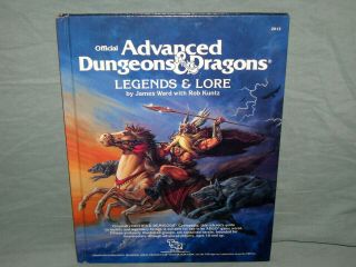 The Ad&d 1st Ed - Legends & Lore (rare 1983 Hardback And Near -)