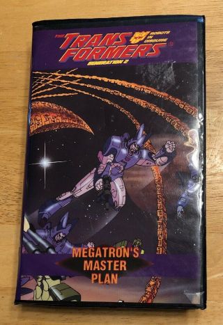 Transformers Generation 2 Megatron’s Master Plan (vhs,  1998) Hasbro Canadian Rare