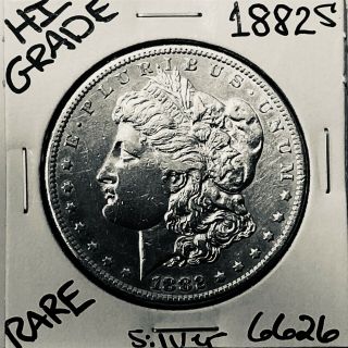 1882 S Morgan Silver Dollar Hi Grade U.  S.  Rare Coin 6626