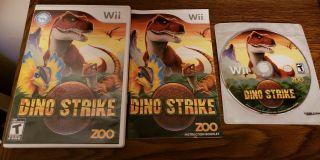 Dino Strike Complete Cib Nintendo Wii Rare Zoo Shooter Zapper