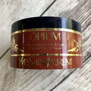 Rare Vintage Ysl Yves Saint Laurent Opium Perfumed Dusting Powder 5.  2oz