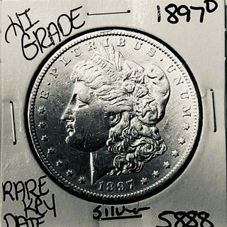 1897 O Morgan Silver Dollar Hi Grade U.  S.  Rare Key Coin 5888