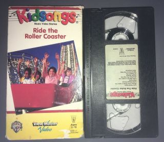 Kidsongs - Ride The Roller Coaster (vhs,  1990) View Master Video Rare