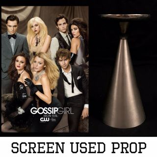 Rare Gossip Girl Cw Tv Steel Cone Shaped Candle Holder Prop Waldorf Blake Lively