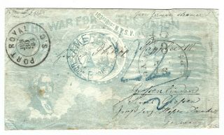 H42 Usa Civil War Patriotic Port Royal S.  C.  To Germany Postage Due Rare To Europe