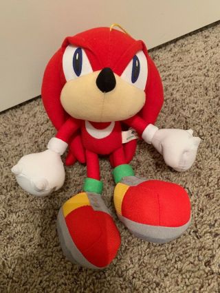 Rare 8 " Knuckles Sonic X Hedgehog Plush Sega Sonic Toy Hanger Red Echidna