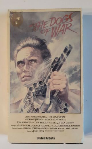 The Dogs Of War 1980 Vhs Magnetic Video Christopher Walken Action Rare