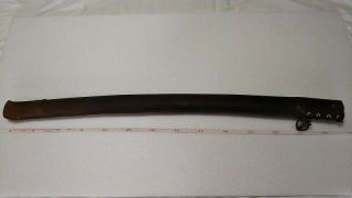 Rare Ww2 Japanese Military Sword Scabbard Gunto Katana Saya Length: 70 Cm 2