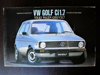 Rare Fujimi 1/24 Volkswagen Golf Ci 1.  7 Inch Up Disk Series Steal
