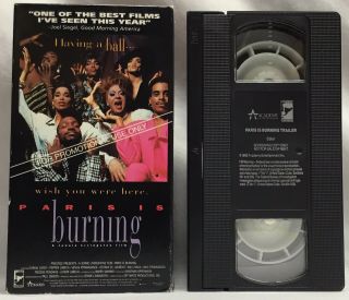 Paris Is Burning Trailer - Vhs 1992 Preview Screener Screening Promotional Rare