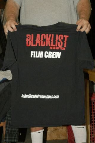 The Blacklist Tv Show Film Crew Only Rare Promo T Shirt James Spader Spy Xl