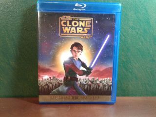 Star Wars: The Clone Wars (blu - Ray Disc,  2008) Rare Oop