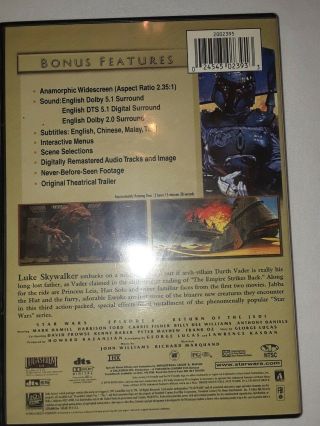 Star Wars Trilogy:Five - star DVD edition EXTREMELY RARE 5