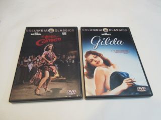 2 Rita Hayworth The Loves Of Carmen (99) Rare,  Gilda (00) No Scratches,  Inserts
