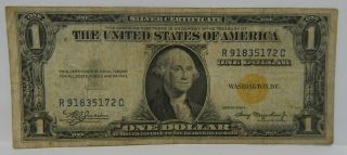 1935a World War Two North Africa Emergency Issue Note $1 Silver Certificate Rare