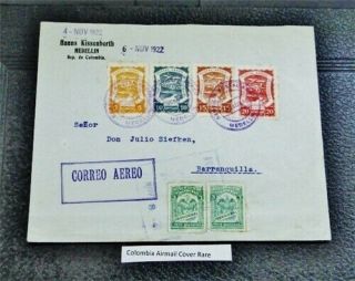 Nystamps Colombia Air Mail Stamp Cover Rare