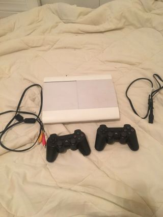 Sony Playstation 3 Slim 500gb Game Console Cech - 4001c White Ps3 Rare