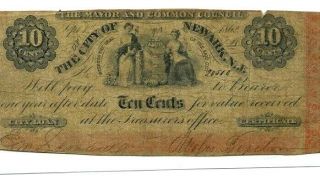 10 Cent " Orange Print " (newark) 1800 