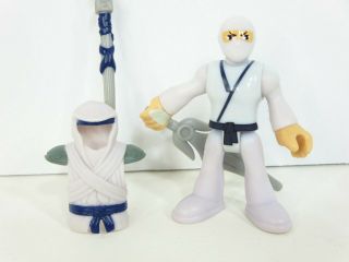 Fisher - Price Imaginext Rare White Ninja from Samurai Pack w/ Armor & Weapons 2