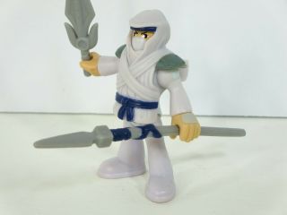 Fisher - Price Imaginext Rare White Ninja from Samurai Pack w/ Armor & Weapons 5
