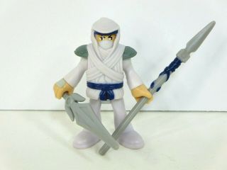 Fisher - Price Imaginext Rare White Ninja from Samurai Pack w/ Armor & Weapons 6