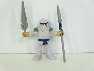 Fisher - Price Imaginext Rare White Ninja from Samurai Pack w/ Armor & Weapons 8