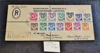 Nystamps British Northern Rhodesia Stamp Rare Early Fdc Paid: $300