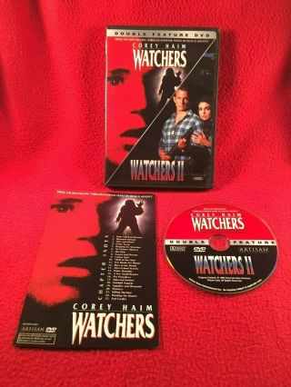 Watchers Watchers Ii 2 Double Feature Dvd Corey Haim Horror Region 1 Rare Usa