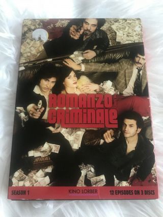 Romanzo Criminale: Season 1 One Rare 3 Dvd Set Italian W/english Subtitles