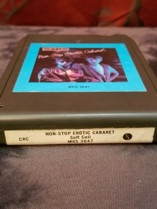 Rare 1981 Soft Cell Non - Stop Exotic Cabaret 8 Track Cartridge Tape Club Only 3