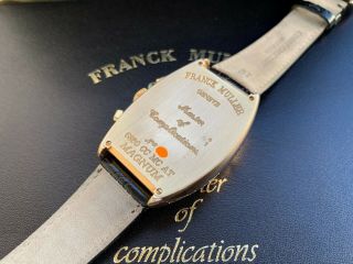 Rare Franck Muller 18K Rose Gold 6850 Master Calendar Chrono Magnum Watch B&P 5