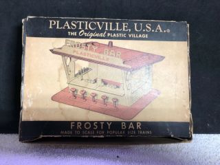 Plasticville O - Scale " Frosty Bar " Building Yellow Rare 1950 