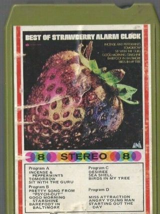 Strawberry Alarm Clock Best Of Rare 8 Track Tape Psych Uni Records