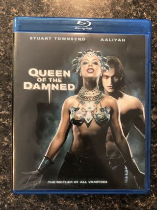 The Queen Of The Damned (blu - Ray) Rare,  Oop Aaliyah Vampire Anne Rice