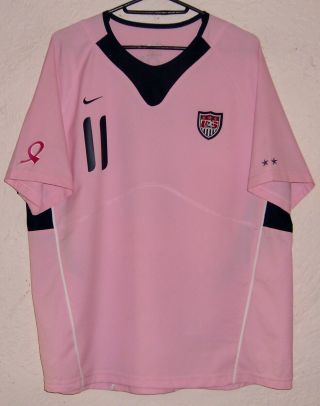 Usa Nike Womens 2007 Carli Lloyd Special Edition Pink Soccer Jersey Very Rare