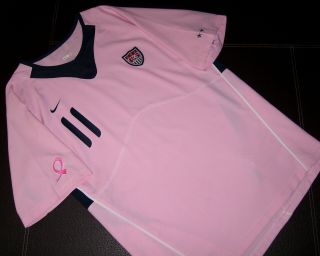 USA Nike Womens 2007 Carli Lloyd Special Edition Pink Soccer Jersey Very Rare 3