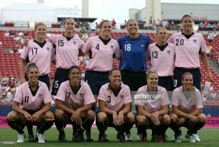 USA Nike Womens 2007 Carli Lloyd Special Edition Pink Soccer Jersey Very Rare 6