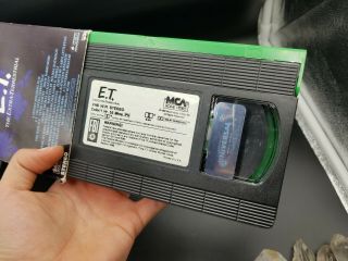 E.  T.  The Extra - Terrestrial (VHS,  1982) Rare Green & Black Collector Edition 4