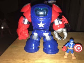 Rare Imaginext Figure Dc Captain America With Mech Suit Toy Action Suit